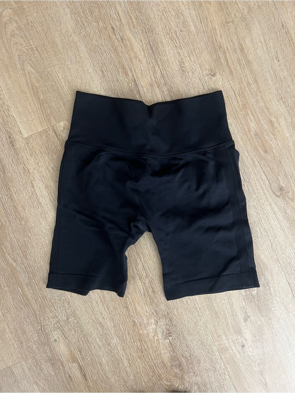 Women's High-Rise Black Bike Shorts